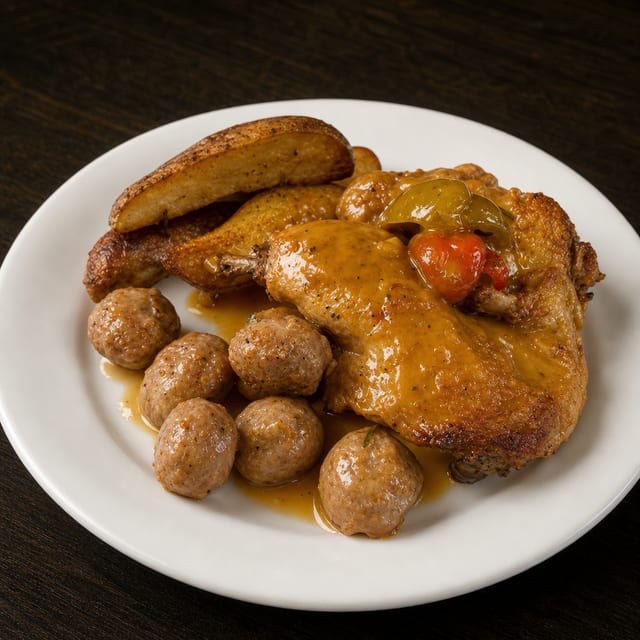 HALF CHICKEN SCARPARIELLO (GF).