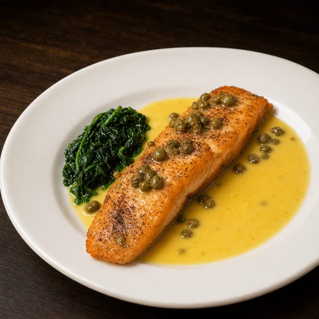 SALMON PICATA (GF).