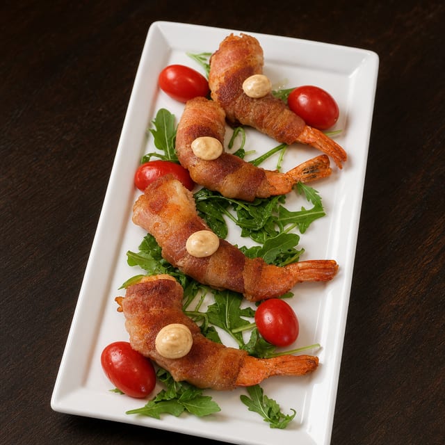 BACON WRAPPED SHRIMP (GF).