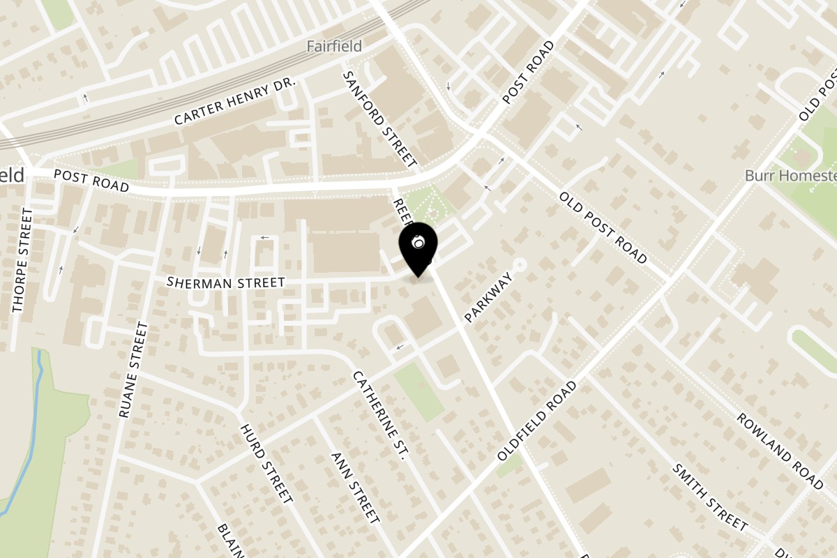Map showing the location of Gabagool Wine Bar on 70 Reef Rd in Fairfield
